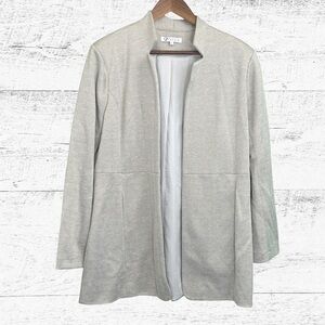 Cezele Light Gray Open-Front Blazer